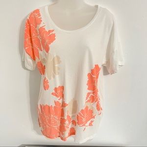 J.Crew Floral Shirt Top Womens Size XL Pink White